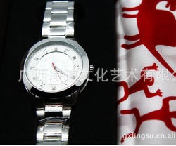 广西礼品 花山岩画手表(钢带)+花山真丝方巾礼盒  壮族文化  纪念图3