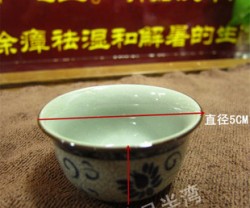 批发功夫茶具 青花莲花玉瓷茶杯 景德镇骨瓷茶用品复古杯图3