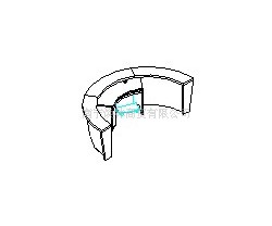 供应建行标准办公家具-咨询接待台JHJ01图2