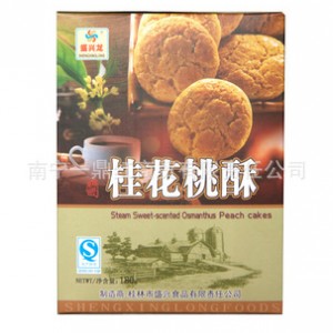 广西特产 桂林特产 休闲食品 零食 糕点 饼干盛兴龙桂花桃酥180g图2