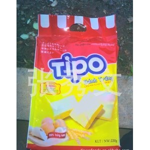 供应大量正品友谊白巧克力面包干 越南进口新品TIPO营养饼干220克图2