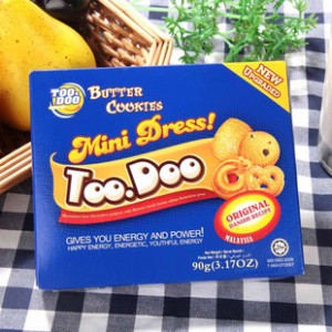TOODOO糖豆小子奶油曲奇饼干90g 马来西亚进口零食休闲食品批发图2