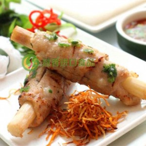 越南甘蔗虾成品虾卷甘蔗卷越南美食C