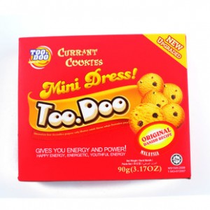 TOODOO糖豆小子葡萄干曲奇饼干90g 马来西亚进口零食休闲食品批发图2