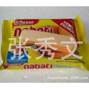 印尼原装进口那巴提 Richeese 奶酪威化饼干58g 60袋/箱图2