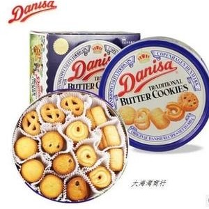 印尼原装进口 丹麦DANISA皇冠牛油曲奇饼干 908克