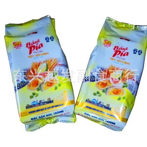 越南进口特产 新华园有蛋黄榴莲饼400g 4只装 独立装 30袋一箱