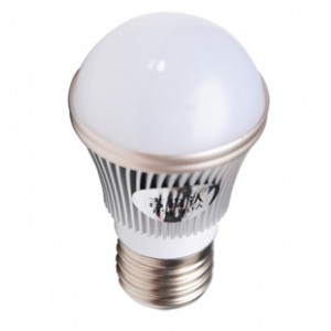 吉森达3w金边LED球泡灯 新款LED家用照明 全铝外壳磨砂或乳白面罩
