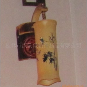 竹刻工艺品 竹艺灯具 天然材质 仿古照明 装饰壁灯[汉韵堂]图2