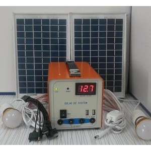 12V便携式太阳能发电设备，应急照明系统，适合野外宿营，夜摊图2