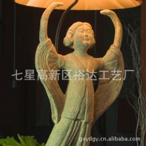 中山古镇风格 中式仿古仕女舞俑创意台灯 家居照明节能灯D015图2
