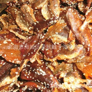 批发广西北海特产 芝麻石斑黄花鱼片 即食休闲零食食品 散装图2