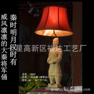 中式仿古工艺人物 兵马俑创意台灯 