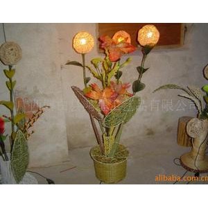 供应植物编工艺品照明灯图2