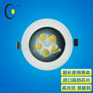 2014新款LED天花灯刀片防炫光烤漆系列暖色射灯 18W大功率筒灯图2