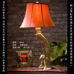 中式新古典 人物杂技创意台灯 商务