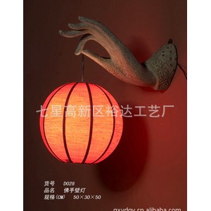 中式古典时尚创意灯饰灯具 家居卧室台灯 古镇庭院照明灯D032图2
