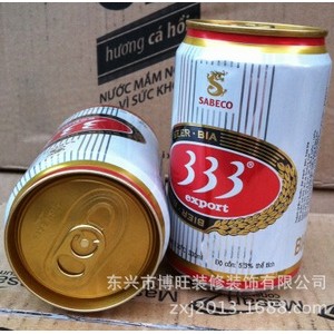 供应越南西贡333啤酒 夜场特供 24听一箱 小麦酿造好喝有营养图2