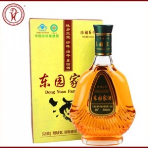 中国有机保健酒 加盟 东园家酒厂 珍藏6年单瓶装1*500ml  养生酒