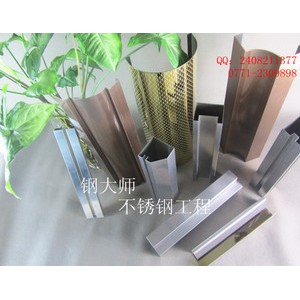 【定做】不锈钢包柱子 半圆柱 酒店工程 会所装修工程 彩钢装饰板图2
