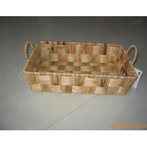 供应自然素材水葫芦篮   编织收纳篮