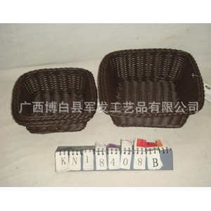 大量供应KN18408A/B精美PP编织篮 可混批图2