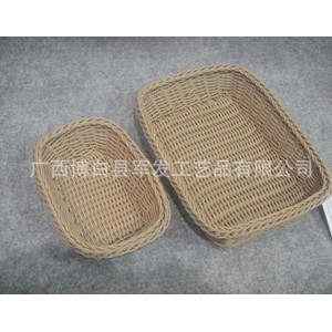 大量供应高品质KN18628A S/2环保PP编织篮 PE防真藤篮 环保又实惠图2