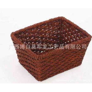 厂家直销草编收纳篮/储物篮框/置物篮--小额混批图2