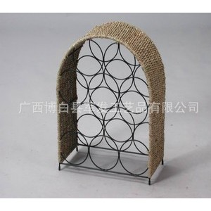 厂家直销 手工编织酒瓶架  工艺品装饰酒瓶图2