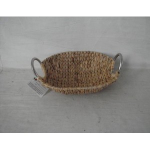 厂家直销 水葫芦编织篮 环保手工编织筐篮 高档储物装饰品 储物篮图2