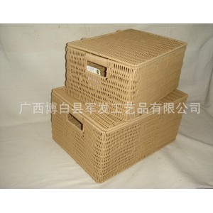 大量供应高品质KN18429 S/2环保PP编织篮图2