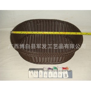 大量供应优质KN18489A/B环保PP编织篮 储物装饰品图2