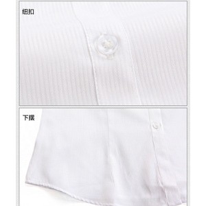 厂家直销 女装长袖修身白色衬衣 2014新款商务衬衫  质量保证.图3