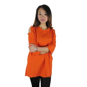 2014新款露肩潮t恤女装夏装个性韩版潮时尚街头长T桖图2