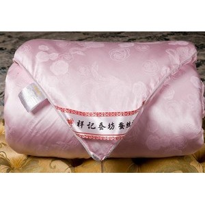 尚同系列 100%上茧桑蚕丝丝绵桑蚕丝被二合一子母被高档提花冬被图2