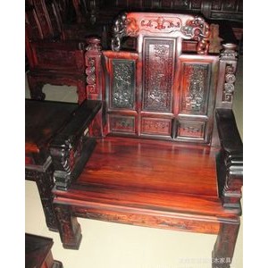 红木家具黑酸枝象鼻如意十件套沙发图2