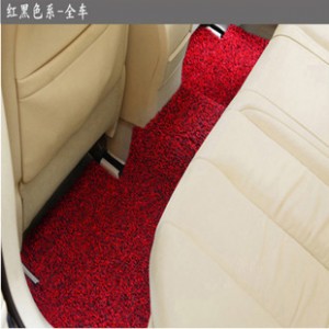 汽车用品 丝圈黑红专车专用脚垫 地毯 随意剪裁 一件代发五座图2