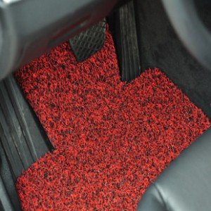 汽车用品 丝圈黑红专车专用脚垫 地