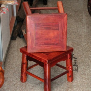 越南红木四方凳花梨木富贵凳小矮凳半成品 实木家具批发B253-01
