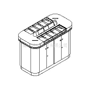 最新款农业银行家具-填单台（独立式）图2