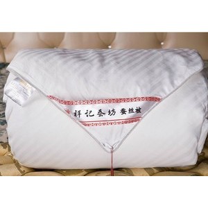 尊贵系列100%精选双宫茧桑蚕丝长丝绵桑蚕丝被贡缎春夏秋冬四季被图2
