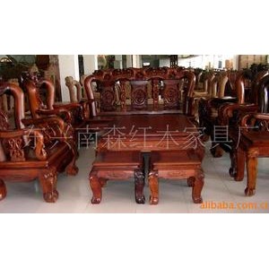 供应红木家具-红花梨玫瑰沙发(可以定做)图2
