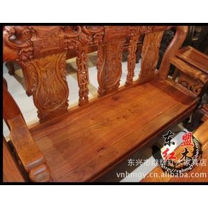 东盟红木 实木沙发缅甸花梨木沙发 象头12公分10件套家具 A116图2