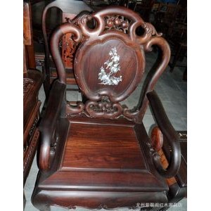 红木家具老红酸枝寿桃沙发六件套（老家具）图2