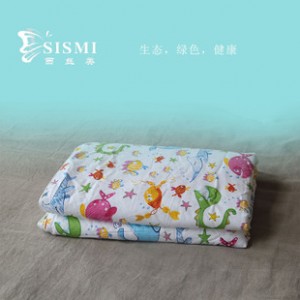 广西100%纯天然桑蚕丝家纺 长丝蚕丝秋冬被 海底世界 儿童被图2