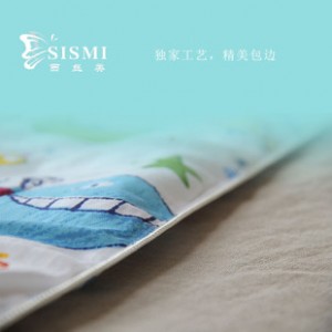 广西100%纯天然桑蚕丝家纺 长丝蚕丝秋冬被 海底世界 儿童被图3