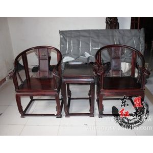 红木家具正宗老挝老料红酸枝皇宫椅圈椅三件套居家实用E112