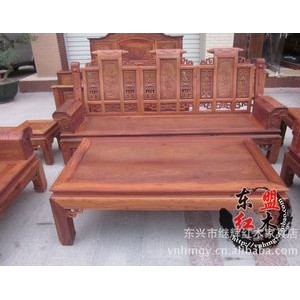 东盟红木 缅甸花梨木六件套大扶手沙发 大气实用款 A311图2